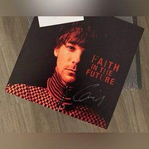 Louis Tomlinson Signed Autographed Art Card Faith In The Future One Direction